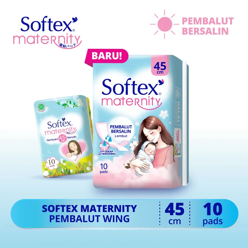 Softex Maternity 45cm 10s - Pembalut Bersalin dan Nifas
