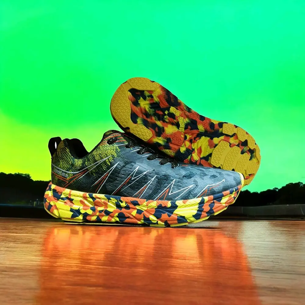 Us Footwear Atico Green Navy Sepatu Lari Sepatu Running Sepatu Olahraga Outdoor Berpori