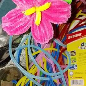 100Pcs Kawat Bulu Mercy Wire Craft Pipe Toys Pipe Cleaner Gembul DIY Kawat Bulu Bunga  Panjang 30cm Diameter 6mm