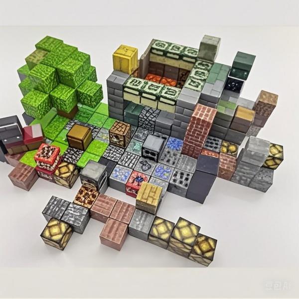 Khối Nam Châm Minecraft - Đồ Chơi Khối Xây Dựng Từ Tính Đa Dạng Mẫu Cho Bé Sáng Tạo