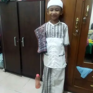[4 in 1] Setelan Sarkoci Plus Sajadah Usia 1-8 Tahun Setelan Baju Muslim Anak Laki Laki