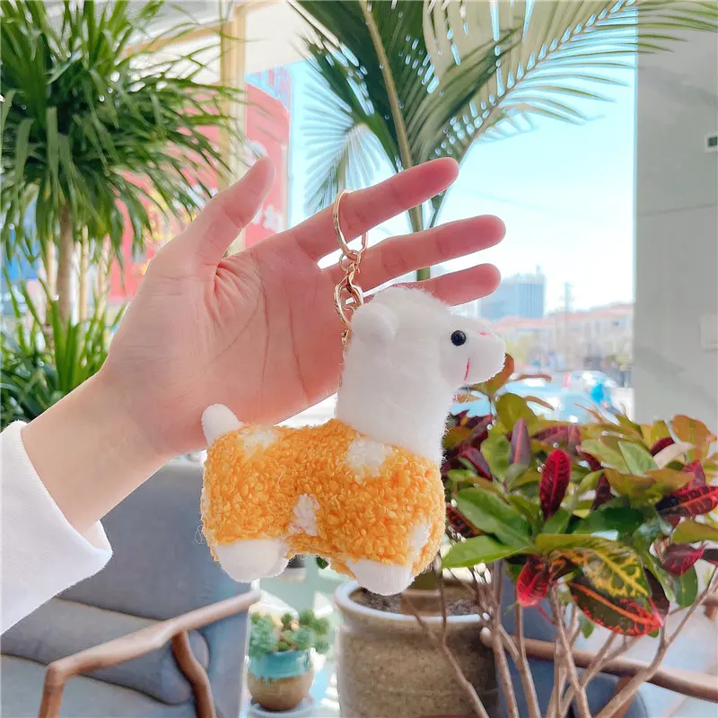 Đồ Chơi Nhồi Bông Búp Bê Alpaca, Mặt Dây Chuyền Nhỏ, Bán Buôn, Mặt Dây Chuyền Túi, Móc Chìa Khóa, Thích Hợp Làm Quà Tặng Hoạt Động 2