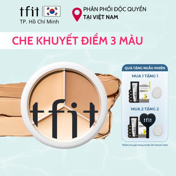 (AFF) Kem Che Khuyết Điểm TFIT chuẩn Hàn 3 Màu Đa Năng 15g Kháng Nước, Lâu Trôi, Che Phủ Cao, Thích Hợp Che Thâm Mụn, Quầng Thâm Mắt, Hình Xăm Cho Mọi Loại Da
