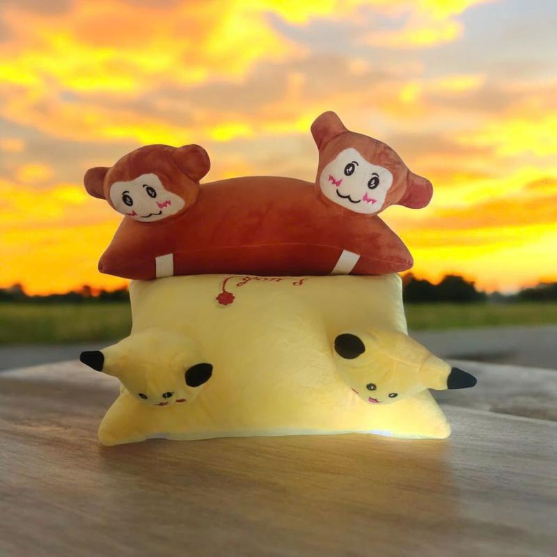  Gối Đi Xe Máy Cho Bé Gối 2 đầu giá siêu rẻ Vải SIêu Mịn Gòn Cao Cấp An Toàn Cho Bé 