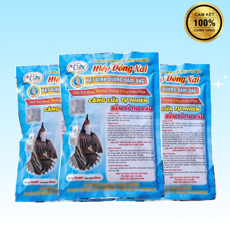 Combo 3 Gói Cám Hạt Dinh Dưỡng Đậm Đặc Hiệp Đồng Nai - Cám chào mào - Căng Lửa Tự Nhiên – Bền Bỉ Thi Đấu gói 200g