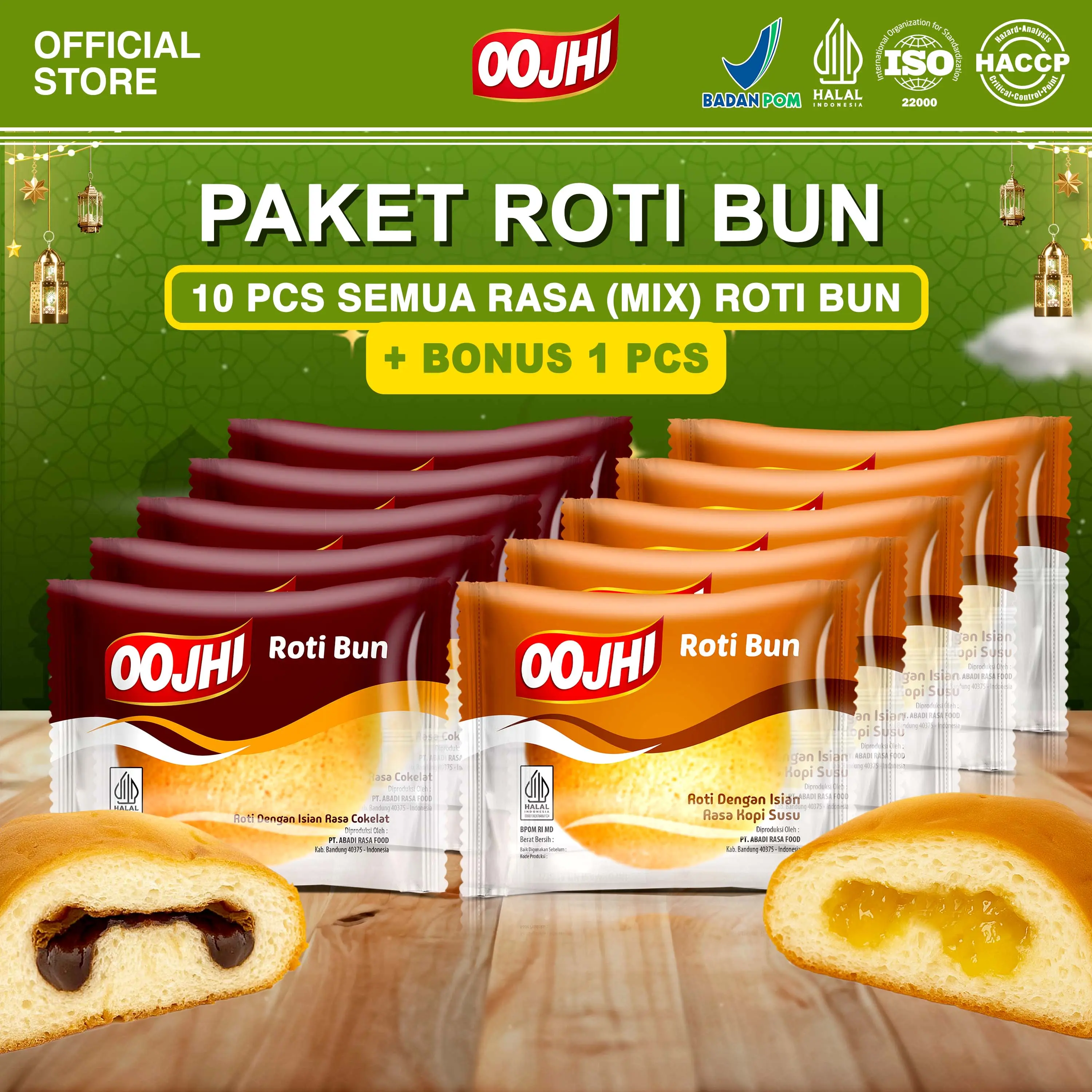ISI 10 RASA SEMUA RASA (MIX) ROTI BUN