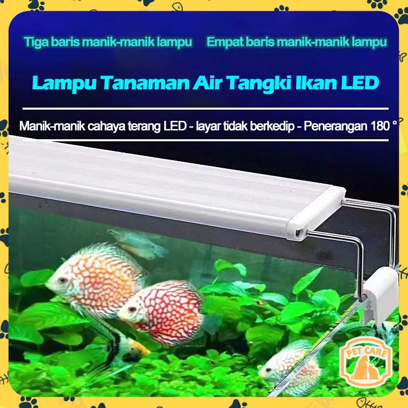 Lampu Led Aquarium Gantung Akuarium 20-90CM Aquascape Ikan hias Led Varian Lampu Rumput Air Tangki ikan 0