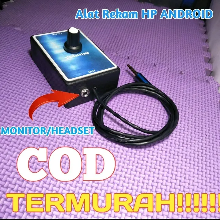 Alat rekam dari Mixer ke Hp Sudah ada monitor
