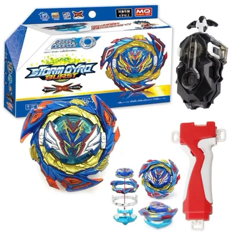 ￼Storm Gyro Beyblade Toys Burst Booster Boxed With Launcher for Kids for gift birthday for son gasing Spinning