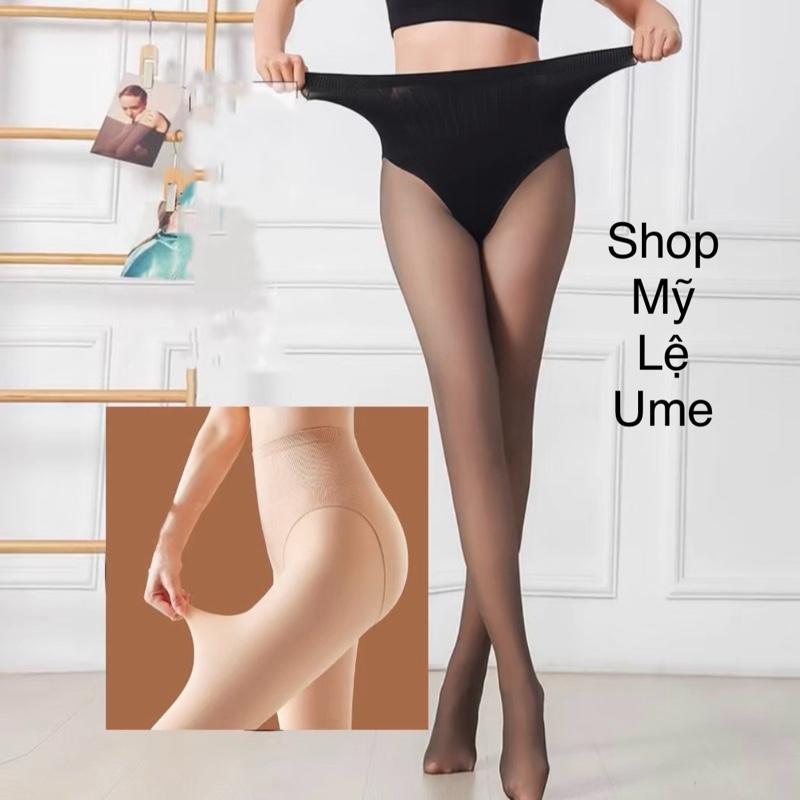  Quần Tất 3D Lót Nỉ 1 Lớp 3in1 Tích Hợp Gen Nịt Bụng Nâng Mông Thật Chân Che Khuyết Điểm 