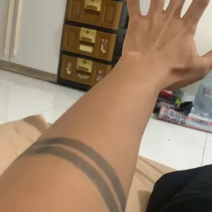 Inkscape Semi-permanent Tattoo Garis Lurus 4 x 14 cm - F18