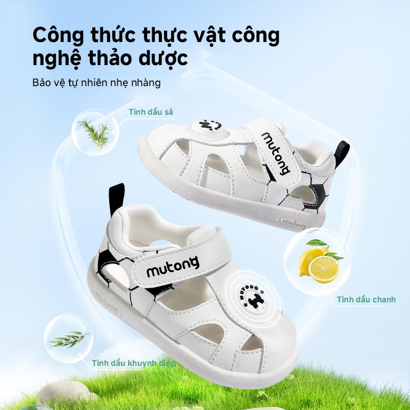 Product Introduction of Dép Da Cừu Cho Em Bé Trai, MUTONG, 2025, Giày Mùa Hè Cho Bé Trai, Giày Tập Đi Đế Mềm Thoáng Khí, Dép Da Chống Căng Thẳng Cho Trẻ Sơ Sinh Và Trẻ Mới Biết Đi, Thích Hợp Cho Bé Gái 7