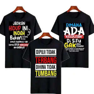 Kaos Premium Beli 1 dapat 3 Kaos Sablon keren Unik Pria Wanita Distro Pendek