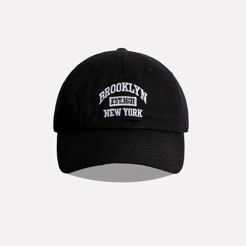 Mũ Bóng Chày Thêu Chữ Đơn Giản, Unisex, Cotton Mềm, Snapback, Ngoài Trời, Thường Ngày, Có Thể Điều Chỉnh, Hip Hop, Mũ Chống Nắng 7
