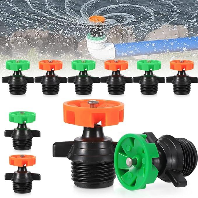 Vòi phun nước xoay tự động 1 2 inch Đầu phun nước tưới có thể điều chỉnh cho vườn cỏ Máy phun tưới siêu nhỏ 360 độ Đầu phun vòi tưới nước dễ dàng thay thế