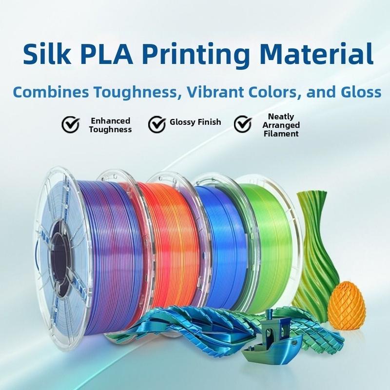 In ấn tốc độ cao 1,75mm Sợi nhựa máy in 3D PLA Màu sắc cầu vồng Sợi PLA Độ bền…