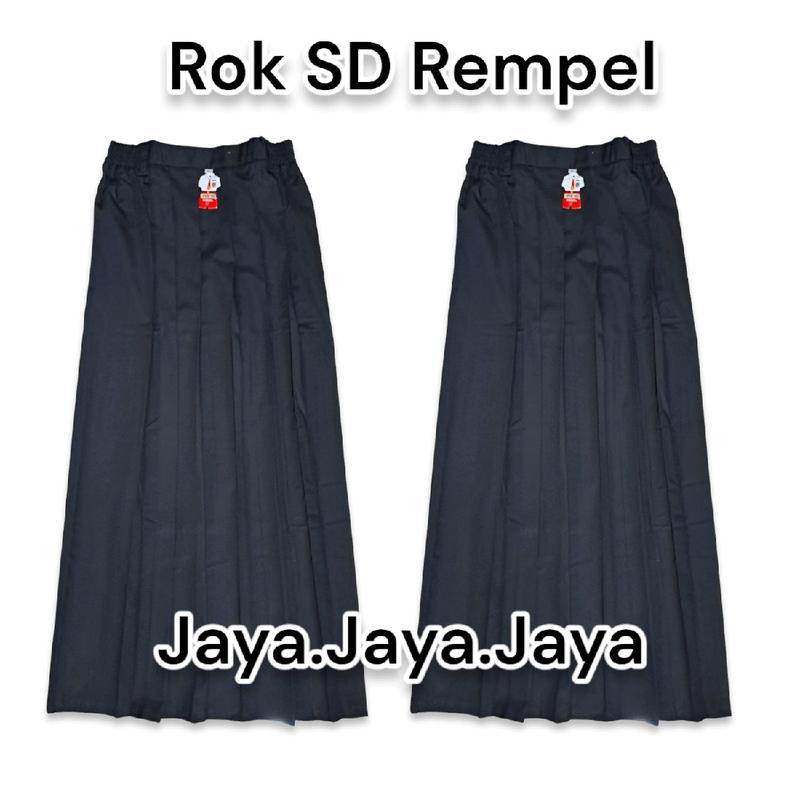 Rok SD Merah Panjang Rempel Seragam Sekolah Anak Perempuan 2