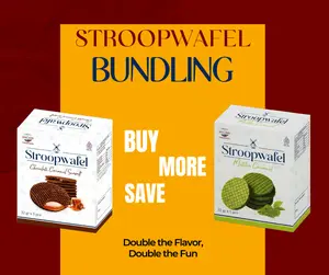Sweet Holland Stroopwafel Chocolate Caramel & Matcha - Stroopwafel Rasa Unik Kombinasi Chocolate Caramel dan Matcha Cocok untuk Camilan Sehari-hari