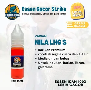 Essen Gacor Strike Nila LHGS Aroma Pisang Ambon Pandan Stroberi Racikan Premium 15ML