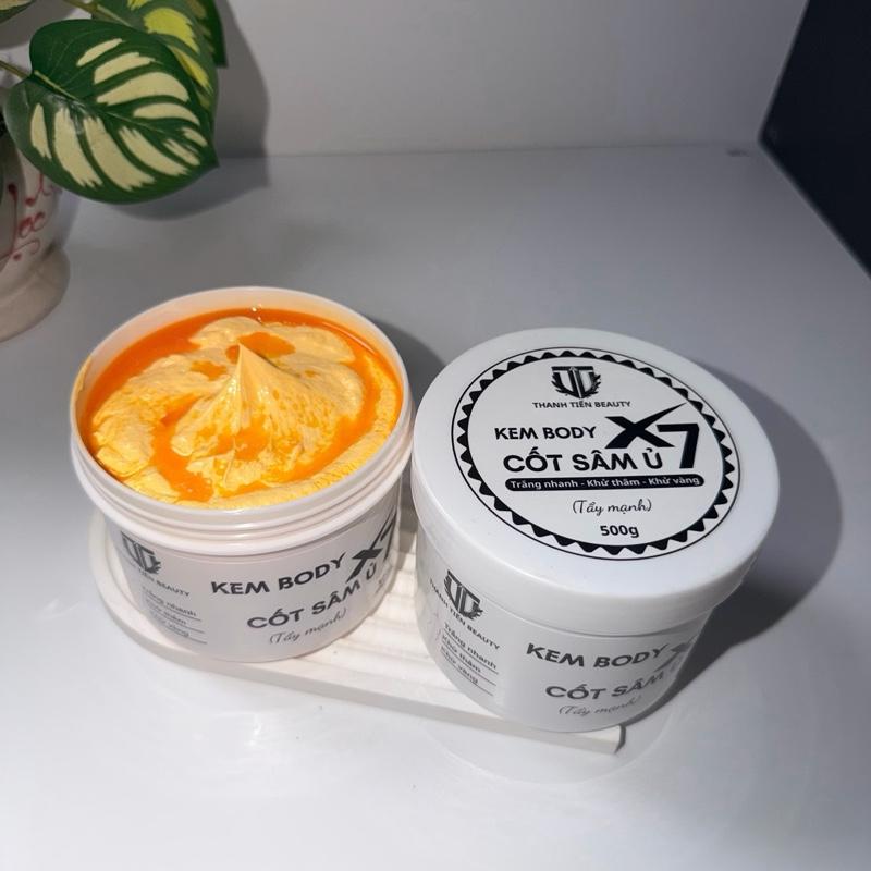 NEW 1000G KEM Ủ Kem Body Tửa Sâm Mềm X7 Trộn Men Gạo - Trắng Da Tẩy Mạnh Ủ Collagen Women Nữ.