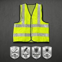Gambar BESTGUARD Breathable Mesh Reflective Safety Vest Lightweight High Visibility Double Reflective Strips Zipper Safety Waistcoat for Construction Motorcycle Traffic Sanitation Workers - G382 dari Bestguard Store Kota Administrasi Jakarta Utara 4 Tokopedia
