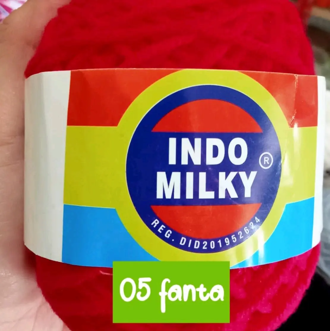 Benang rajut indomilky 5ply (milk katun 5ply)
