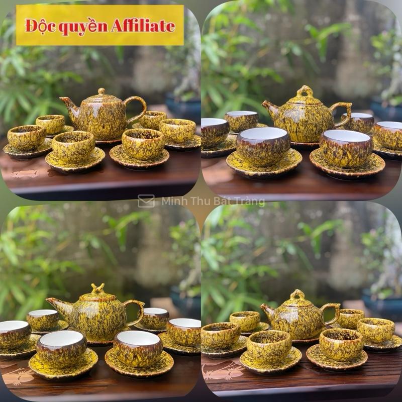 LOẠI 1 Bộ ấm chén bát tràng - Men hoả biến kim vân huyền thạch - Tổng hợp các mẫu - Bộ ấm chén gốm sứ cao cấp - Nghệ nhân