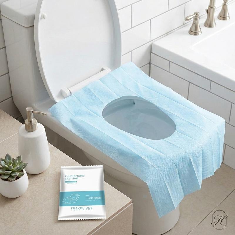 Bộ 20 Miếng Lót Bồn Cầu Dùng Một Lần 2 Lớp Chống Thấm 40x60cm Tiện Lợi Cho Du Lịch Bệnh Viện Văn Phòng