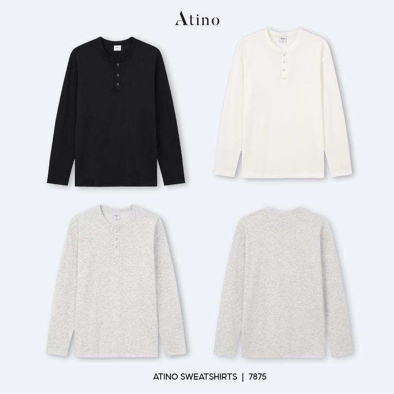 Áo Nỉ Nam Cổ Cúc Bấm Atino Chất Liệu Chống Nhăn Cao Cấp L.3.7875