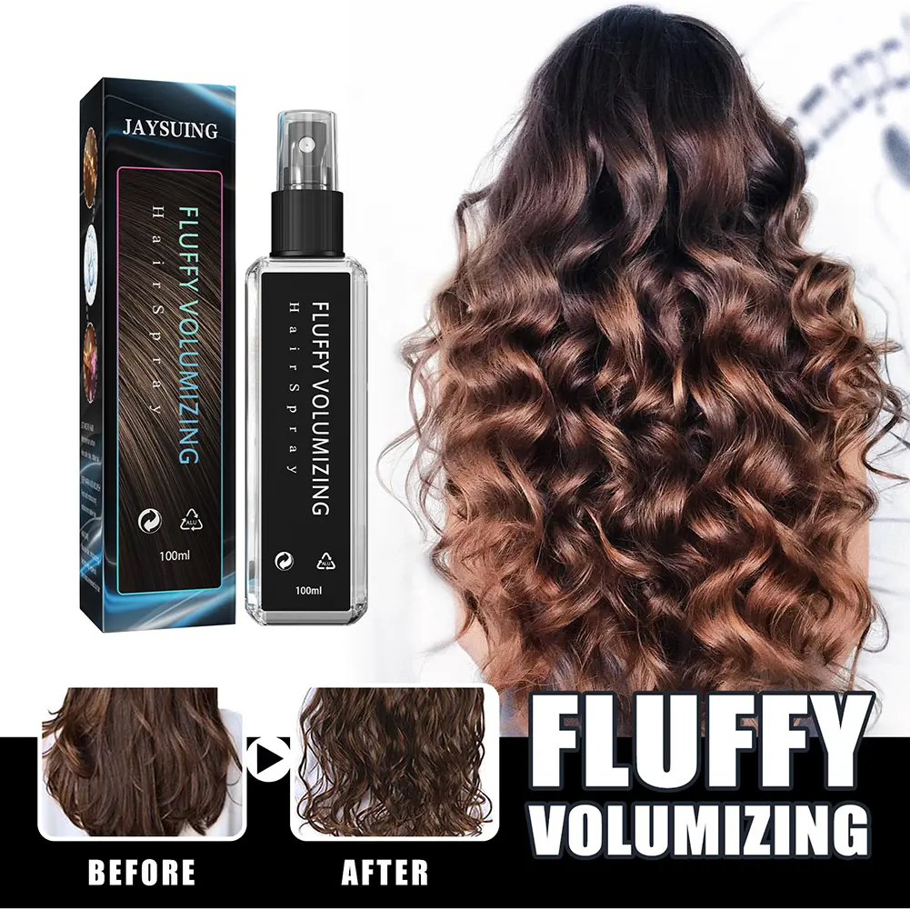 100ML/30ML Curly Hair Moisturizing Gel New Hair Styling Spray Volumizing Hair Spray Hair Thickening Spray Hairdressing Styling Supplies Haircare Color Plant Setting