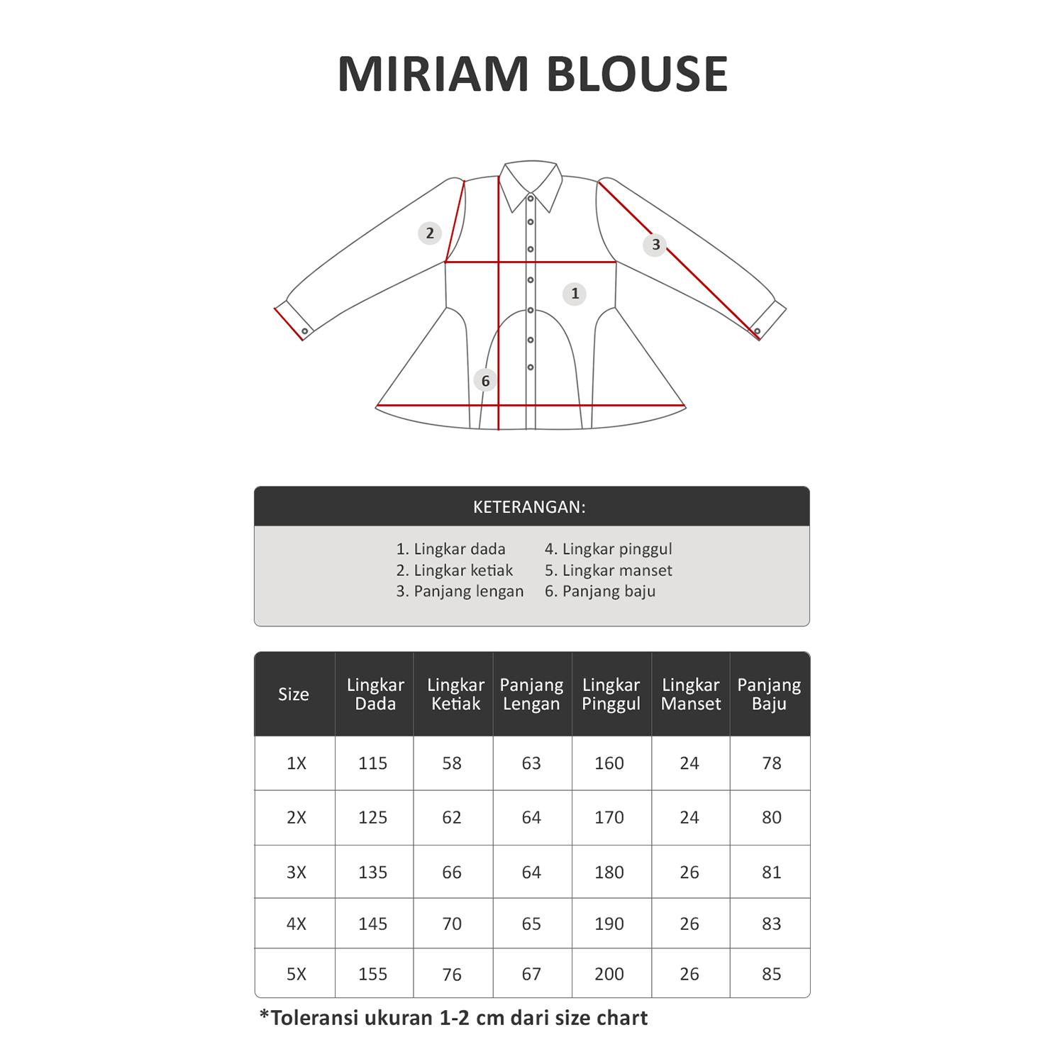 Bigissimo - Miriam Blouse Peplum Casual Formal Big Size Jumbo