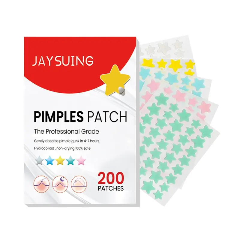 144pcs heart moon shaped acne patches cute acne sticker Tempelan Jerawat Jerawat patch 5