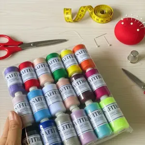 Benang jahit isi 18pcs warna warni Menjahit