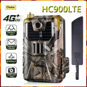 Live Video APP HC900LTE 4G Hunting Trail Camera 20MP 1080P Photo Traps 0.3S MMS/SMS/SMTP/FTP Wildlife Surveillance 44LED IP65