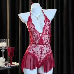 YUNI - Lingerie Jumpsuit Jumbo Big Size - Baju Dinas Malam Transparan Sexy Jumbo Size  XL XXL JUMBO