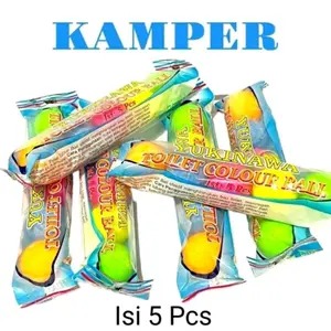 15 Pcs - Kamper Kapur Barus Ball Bulat Besar 3 Pack Isi 15