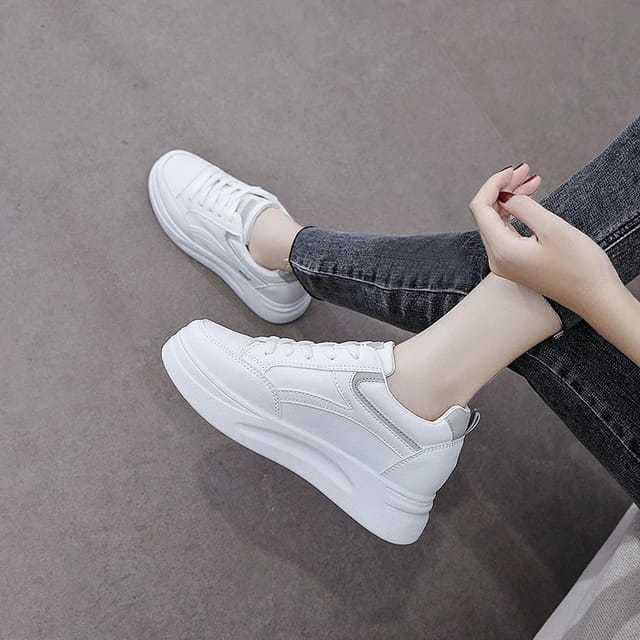 Sepatu Wanita Sneakers Korean Style Terbaru 2025 Sepatu Putih Sepatu Wanita OOTD Cewek Kekinian COD Casual Shoes Sport 3