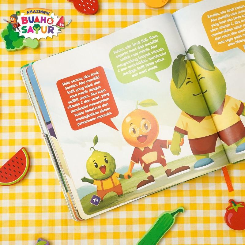 Product Introduction of Buku Anak - Buah dan Sayur - Amazing!!! Buah & Sayur - Buku Ensiklopedia Anak Usia 5+ - Visi Mandiri - Hardcover Books 17