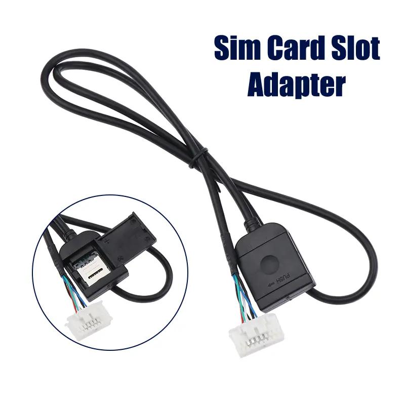 khe cắm thẻ sim bộ chuyển đổi cho Android Đài phát thanh đa phương tiện 4 cáp…