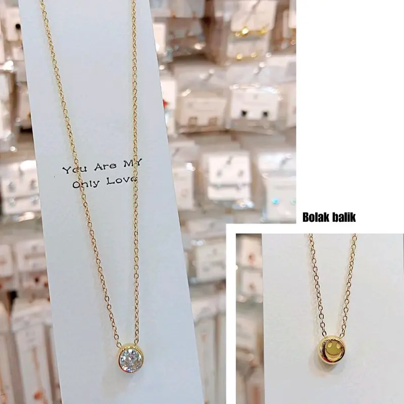 kalung simpel manik wanita Female 1