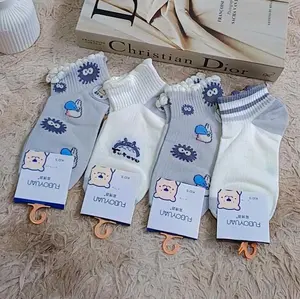 [Premium] Kaos Kaki Anak Perempuan Motif Totoro Pendek Fashion Usia 6-10 Tahun