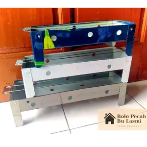 Tempat Bakaran Sate Arang Berkaki / Bakaran Panggangan Sate Ayam Bakso / Panggangan Bakaran Jagung / Panggangan Bakaran Serbaguna