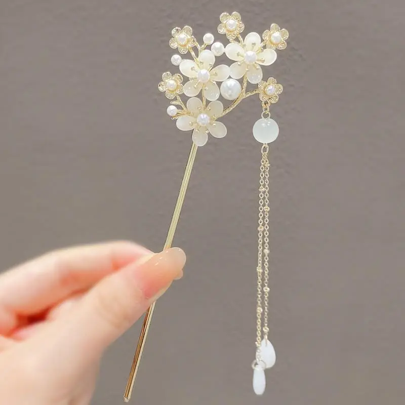 Kẹp Tóc, Thiết Kế Bướm Thanh Lịch Và Cổ Xưa, Phong Cách Hanfu, Phụ Kiện Tóc Cổ Điển Kẹp Tóc, Tóc Cuộn Phong Cách Trung Quốc, Kẹp Tóc Tua Rua, Dành Cho Nữ 1