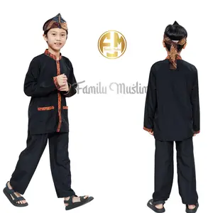 Setelan baju pangsi anak usia 3-12 tahun TERLARIS BONUS IKET KEPALA /setelan pangsi TK SD/baju pangsi sekolah/Celana Fashion
