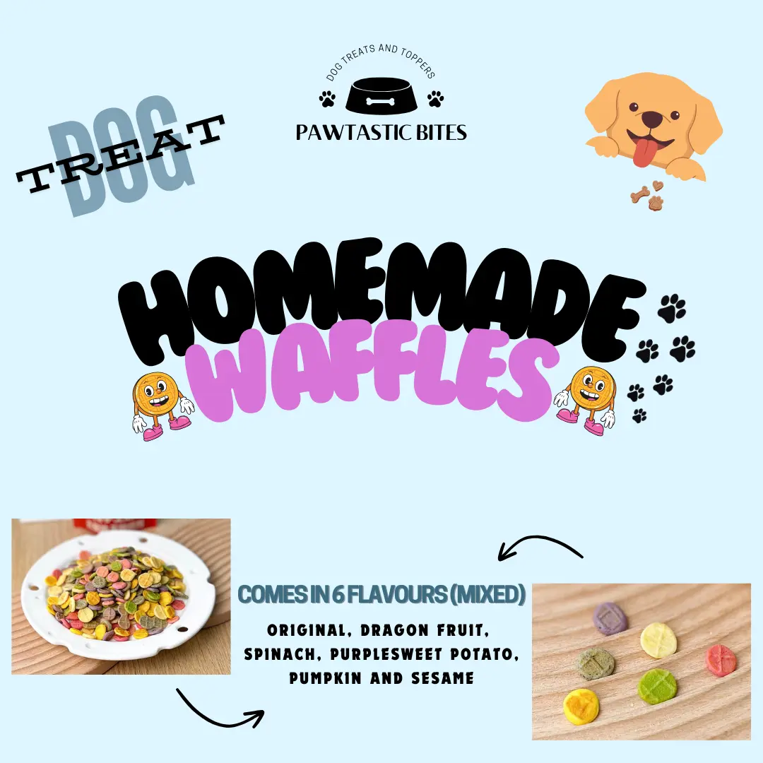 Pawtastic Bites Homemade Waffle treats for Dogs / small animals / hamsters