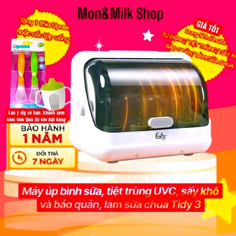   Best  Máy úp bình tiệt trùng uvc led sấy khô bảo quản bình sữa đồ bé ủ sữa chua Tidy 3 Fatzbaby 