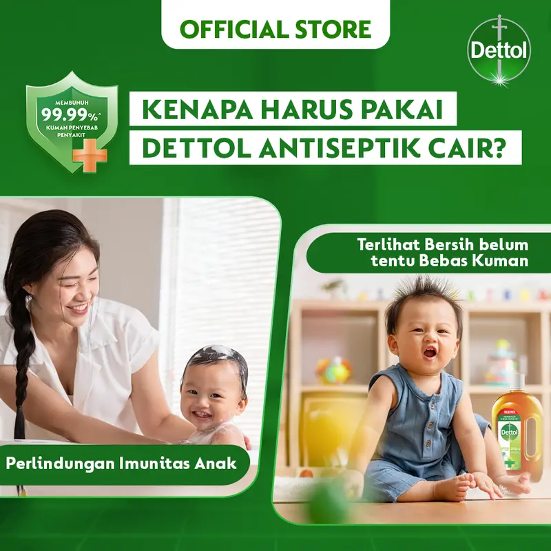 Dettol Cairan Antiseptik 245ml - Antiseptik Cair Anti Kuman dan Bakteri Antiseptic Liquid 3