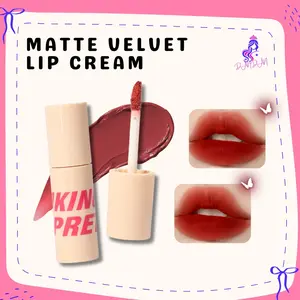 Lip Cream Matte Velvet Lipstick Lip Mud 24 Bibir Waterproof Kosmetik MK001
