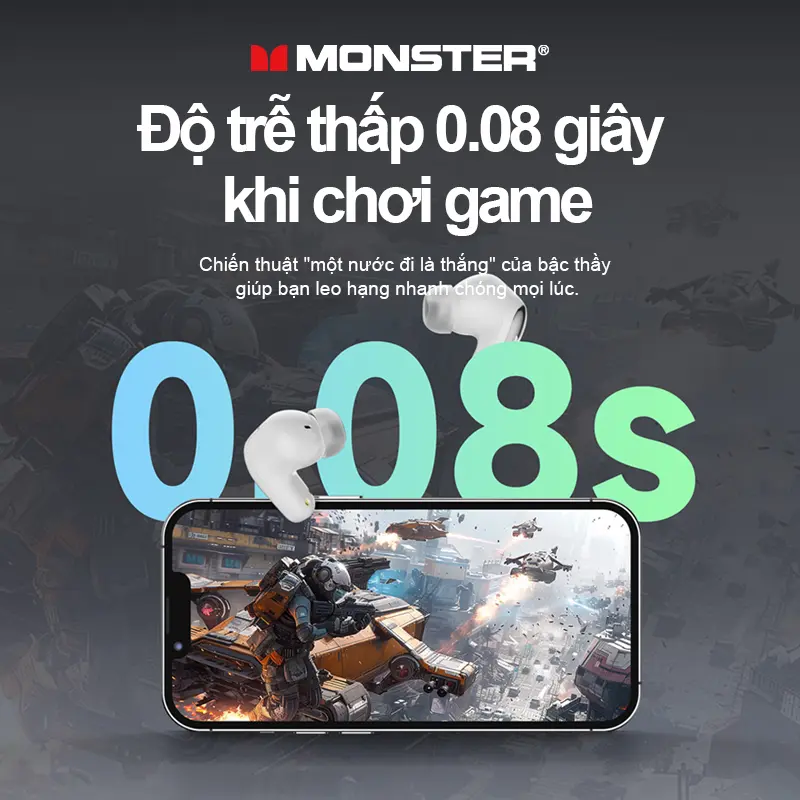 Tai nghe Bluetooth Monster MQT52, siêu nhẹ và thoải mái khi đeo, kết nối ổn định Bluetooth 5.4, âm thanh vòm cho chơi game và nghe nhạc | BigBuy360 - bigbuy360.vn Tai nghe Bluetooth Monster MQT52, siêu nhẹ và thoải mái khi đeo, kết nối ổn định Bluetooth 5.4, âm thanh vòm cho chơi game và nghe nhạc | BigBuy360 - bigbuy360.vn