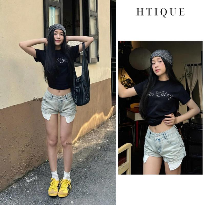 HTIQUE - DEAL mở bán Quần sooc jeans denim cá tính, Quần đùi jeans hai túi…